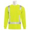 Erb Safety T-Shirt, Birdseye Mesh, Long Slv, Class 2, 9007SEG, Hi-Viz Lime, XL 62268